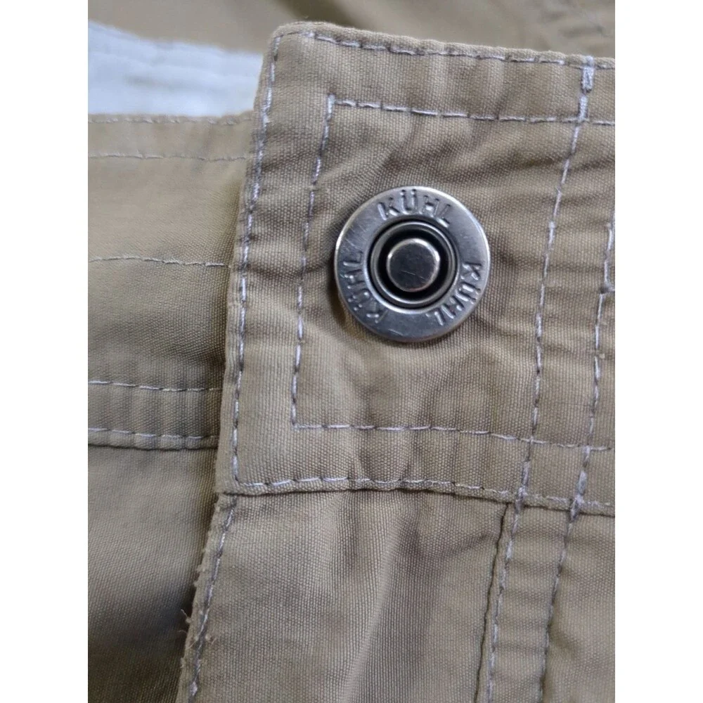 Kuhl Pants Men 40x30 Side Zipper Pocket Deep Khaki Beige Chino Outdoor Hiking